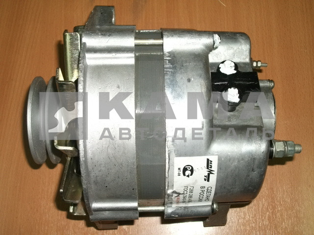 генератор Г-288 28V-47А (без реле зарядки, клиновой ремень). "КАМТЭ" (740.3701008-30)