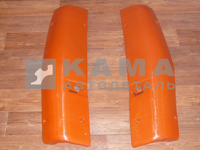 панель кабины-Угловая НАРУЖ. часть Евро ПЛАСТМ. РЫЖАЯ, Левая (ветровик) 65115-8415011