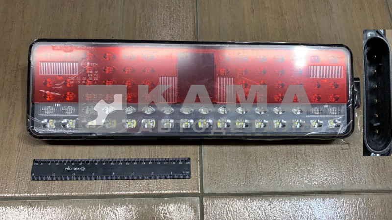 фонарь задний ЕВРО-4 (оригинал) РУФС.09-00 ЛЕВЫЙ, разъем СБОКУ