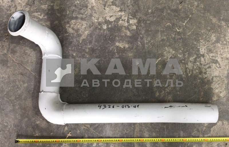 труба глушителя 4326-1203013-41 (Евро-4 "под хомут") правая, от металлорукава