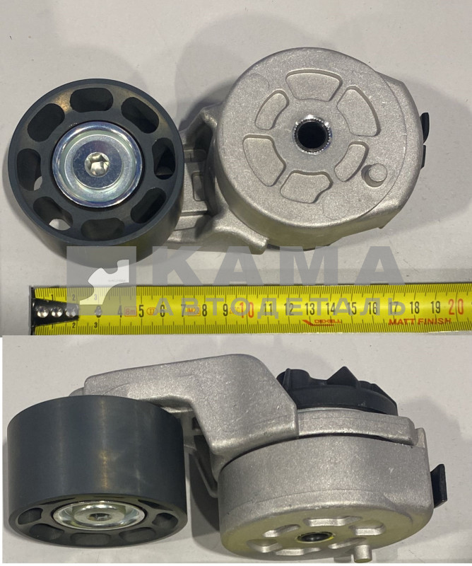 ролик-натяжной ремня Камминс 6ISBe, ISDe (3937553) (металл.гладкий/с кроншт.натяж.) CAMIDA/DCEC