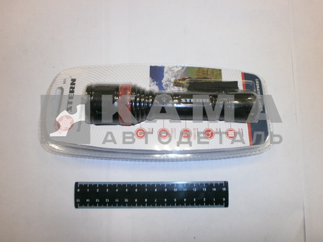 фонарик бытовой, пластиковый корпус, LED, 3 режима, 3хААА//(90572/198022)