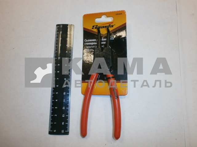 съемник внешних стопорных колец, изогнутые губки (разжим) // АТ51242 (183205/68175сб) С1