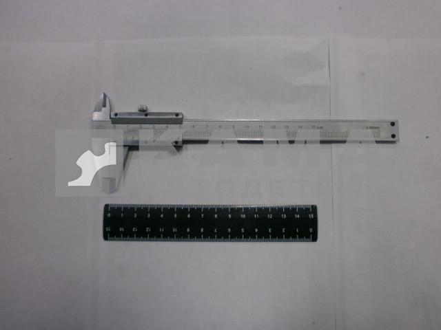 штангенциркуль, 150 мм., цена деления 0,02 мм., металл., с глубиномером (660006ш)