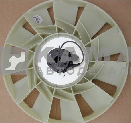 крыльчатка вентилятора Д650 "02000533" ВСБОРЕ С МУФТОЙ С ПРОВОДОМ-"ИМПОРТ" С обечайкой (6ISBе Е4) (045104-1308086-90