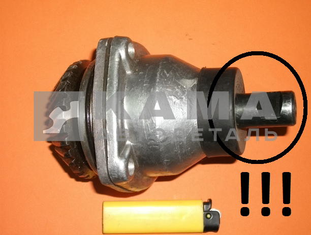 вал углового редуктора ГУРа 5320-3401737 (клиновой) в сборе с крышкой