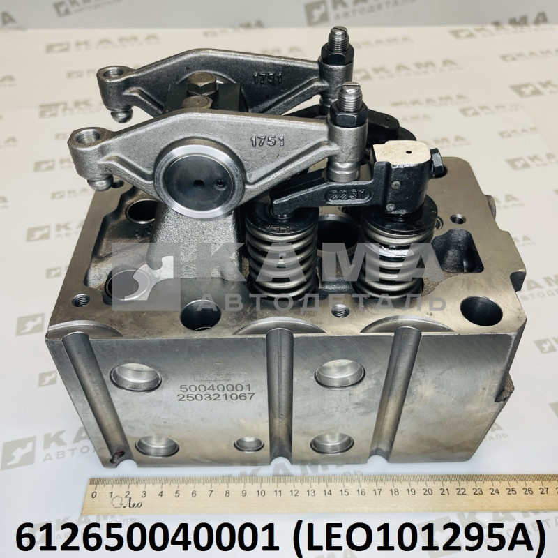 головка блока цилиндра в сборе (4ре клапана) Вичай (Weichai) WP10 (Евро-5) Shacman(Шакман) LEO101295A (612650040001)