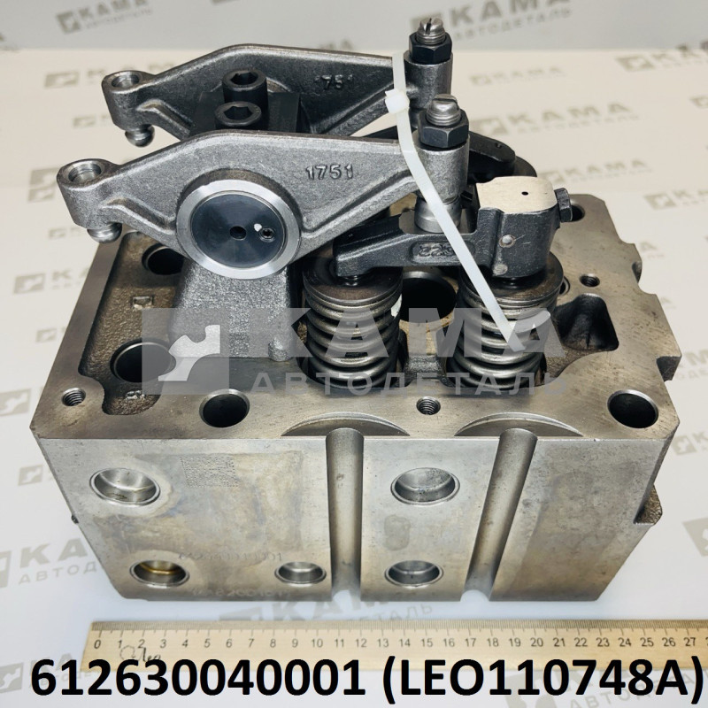 головка блока цилиндра в сборе (4ре клапана) Вичай (Weichai) WP12 (Евро-3/5) Shacman(Шакман) LEO110748A (612630040001)