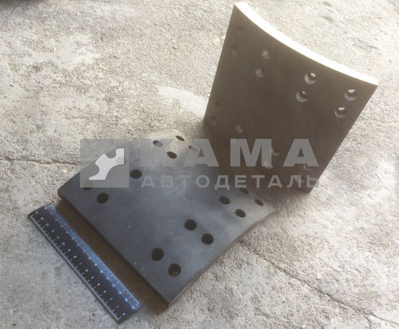 накладка тормозная 865.01-3341-013/014 (к-т 8 шт.+ заклепки) на мост RABA