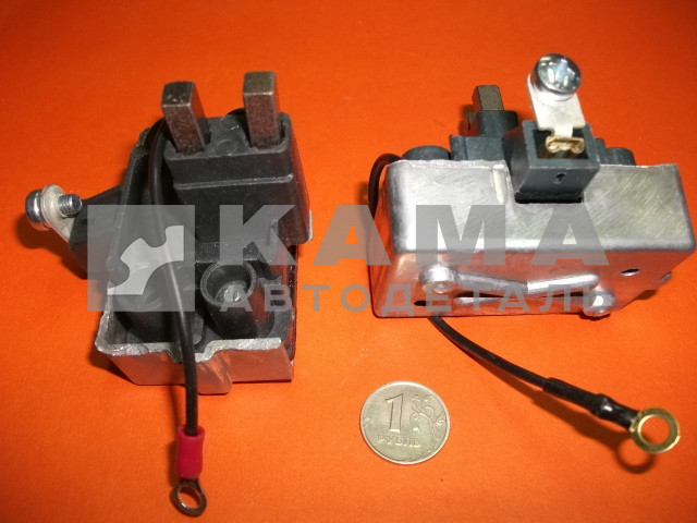 щеткодержатель генератора "МАЗ" 1312-377108 (квадратн, алюм,.на генер:1312,1302,1322,1332) Я-120М12) (реле генератора/зарядки с щетками)