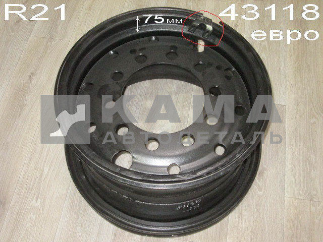 диск колеса 43118-3101012-55 ЕВРО 310-533 (R21) ET-100 (399-310102) 2 - ушка