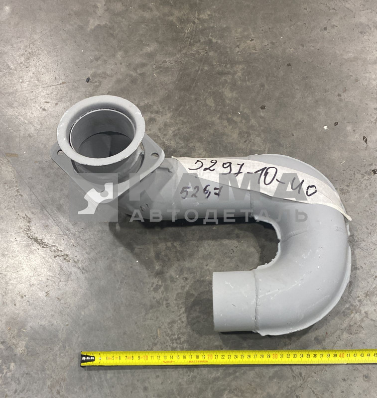 труба приемная НЕФАЗ (от глушителя до металлорукава) "Эконом" 5297-1203010-40