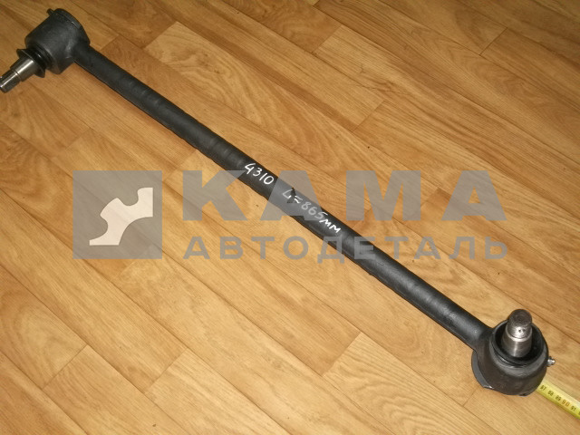тяга рулевая продольная (сошки) 4310 стар.обр. ЭКОНОМ (прямая"тонкая",L865мм) 4310-3414010