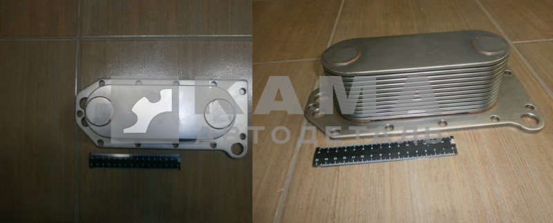 теплообменник масляный КАММИНС ISLE, L, 6CT 5284362 (3974815/3943460/129.114) эконом