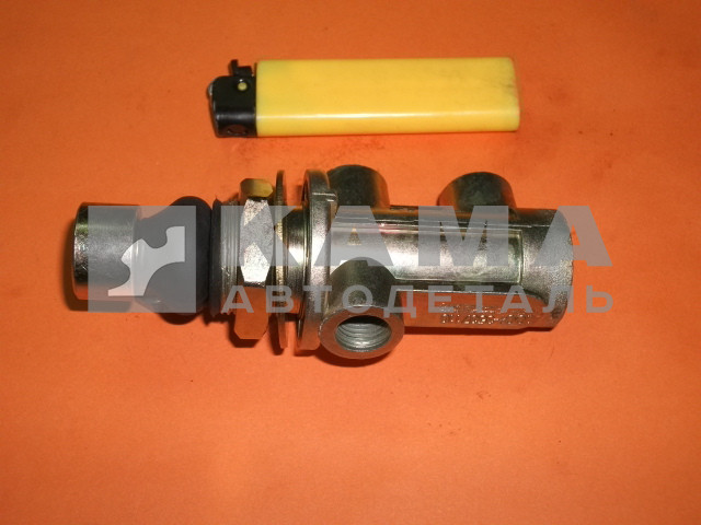 кнопка воздушная (3 вывода) горного тормоза (КИТАЙ. БЕЗ Гарантии!) (кран аварийного растормаживания) 100.3537110-01