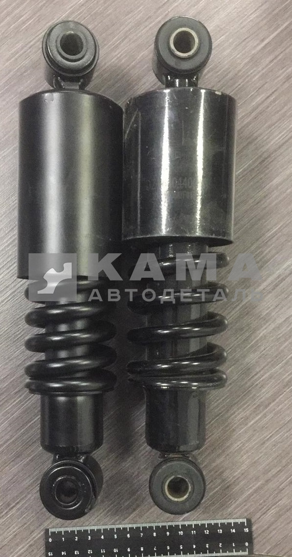 амортизатор под кабину Задний с пружиной, Shaanxi/Shacman DZ1640440015 (L=340, ухо/ухо, ан.DZ13241440150/13241440100/LEO300033A)