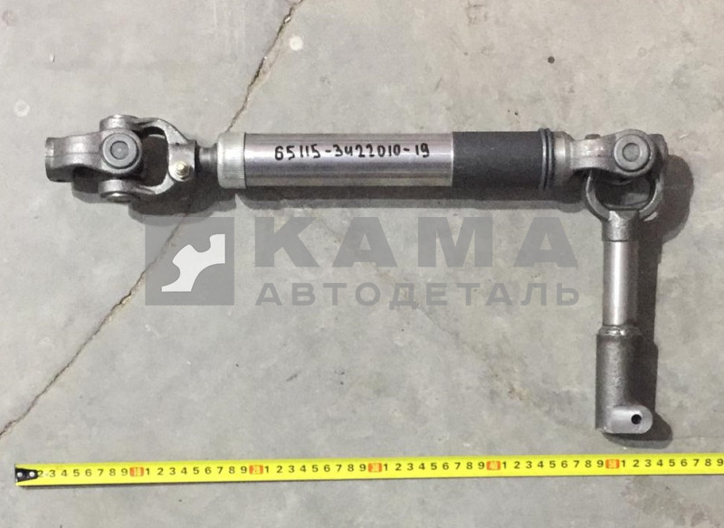 вал карданный рулевой ЕВРО 65115-3422010-19 (длинный флянец, Двн20мм)