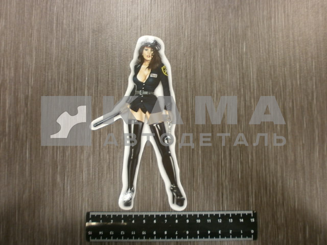 наклейка "ДЕВУШКА POLICE" (7.5х22 см) полноцветная