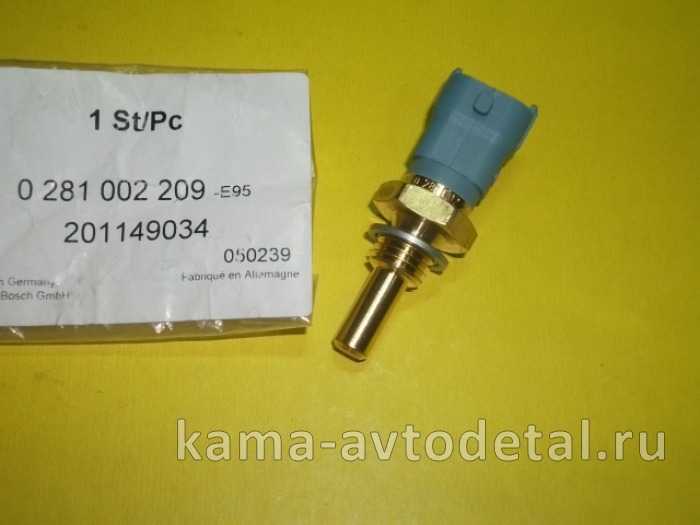 датчик температуры ЕВРО-3 "BOSCH" 0281002209 (температуры двигателя/топлива для ЭБУ) БОШ 45104111101190 датчик температуры ЕВРО-3 "BOSCH" 0281002209 (температуры двигателя/топлива для ЭБУ) БОШ 45104111101190