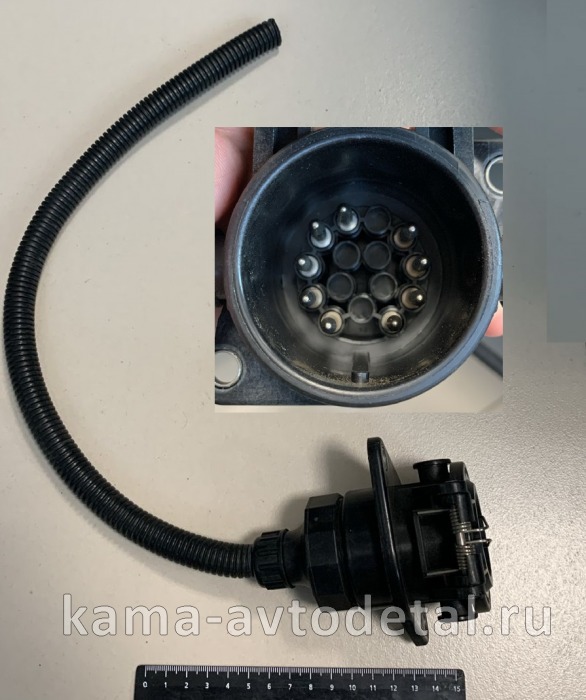 электроразьем РОЗЕТКА ЕВРО-"мама" 9 конт. (СНЦ1-15Р/48-17Г жгут с проводами) СНЦ1