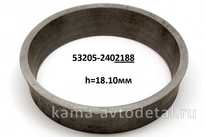 втулка редуктора заднего 53205-2402188 h=18,10 мм.(распорная 017 шестерни,труба низ/перем. диаметр)* 53205-2402188