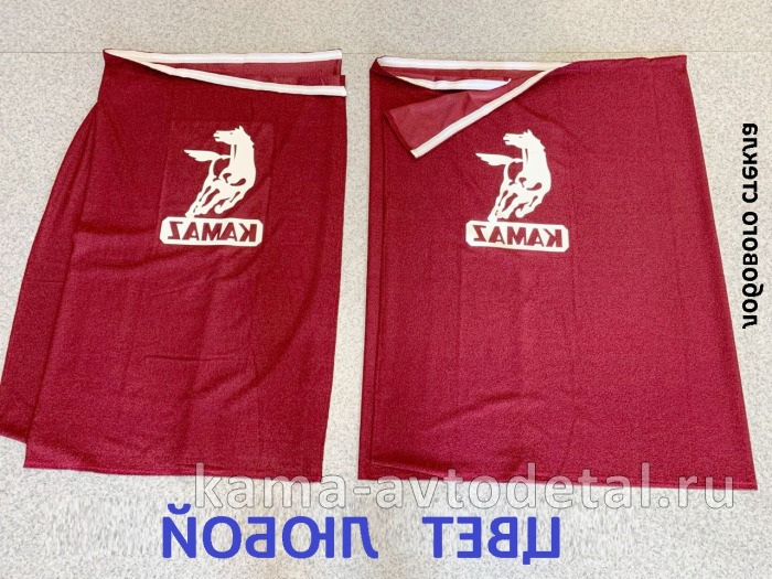 шторы кабины ЛОБОВОГО стекла с Наклейкой, к-т 2 шт. (110х210см) 20014