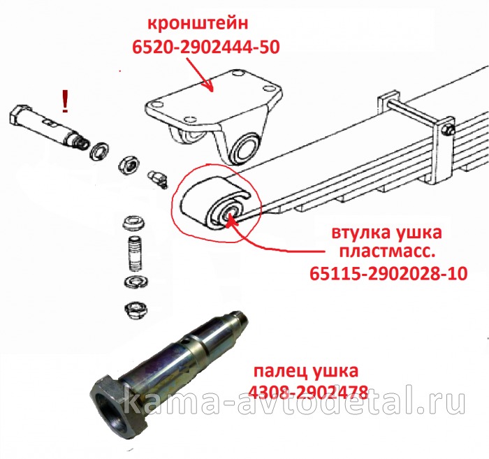 палец ушка передней рессоры 4308-2902478 (рессора с "закруткой" в т.ч.6520-6522)* 4308-2902478 палец ушка передней рессоры 4308-2902478 (рессора с "закруткой" в т.ч.6520-6522)* 4308-2902478