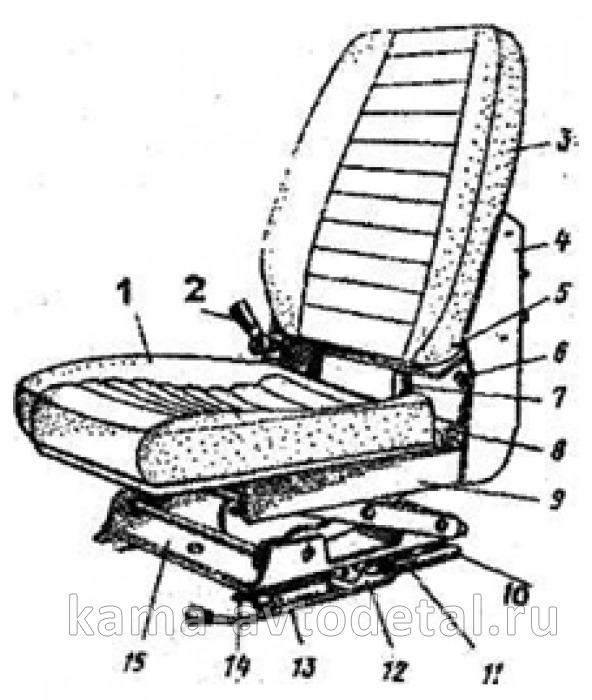сиденье водителя стар.обр (низкая спинка) 5320-6800010 53205-6800010 сиденье водителя стар.обр (низкая спинка) 5320-6800010 53205-6800010