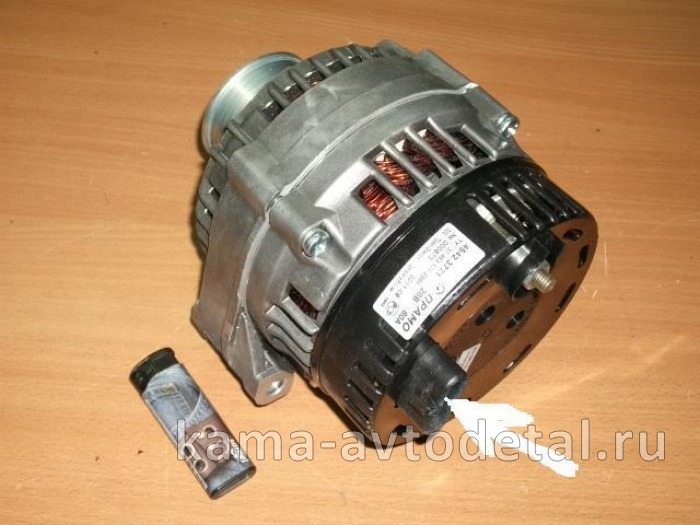 генератор 4542.3771 (6-ти руч.шкив, ЕвроФИШКА!!! ) 28V-80А "Прамо"(ан. 0 124 555 052/ 7762-08) 4542.3771