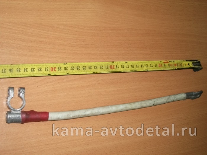 провод АКБ 35см клемма АКБ/болт (стар.обр. "ПЛЮС") 
