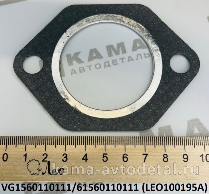 прокладка вЫпускного коллектора Вичай WP10/WD615 LEO100195A (VG1560110111) ПАРОНИТ LEO100195A /VG1560110111