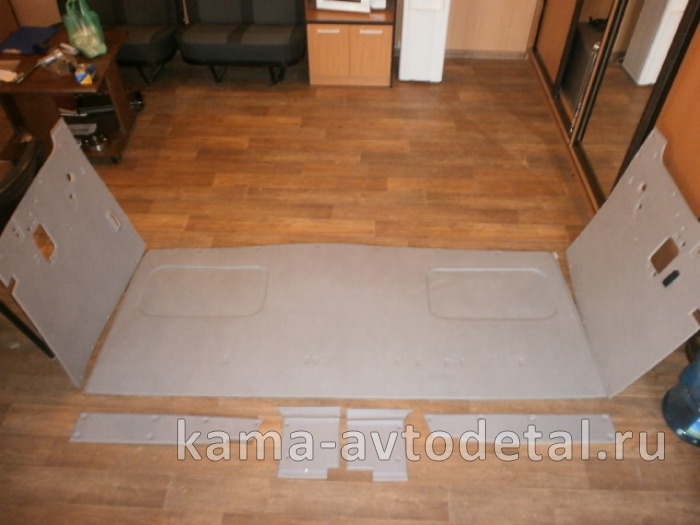 обшивка кабины формованная (к-т из 7-и задн стенка +боковины) со/спальн местом АТ54105