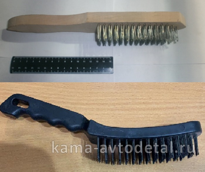 щетка по металлу 6-рядная с ручкой// SPARTA (748505/656066) 748505/656066