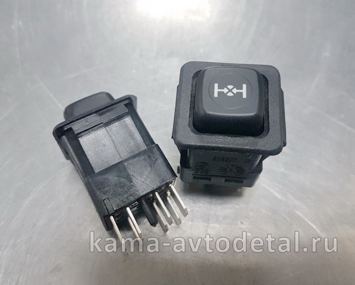клавиша ЕВРО блокировки МКД 3842.3710-02.28 (4 контакта) КАМАЗ, МАЗ 3842.3710-02.28