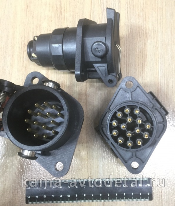 электроразьем РОЗЕТКА ЕВРО-"мама" 15 конт. "ЭКОНОМ" (JC-158-1) JC-158-1