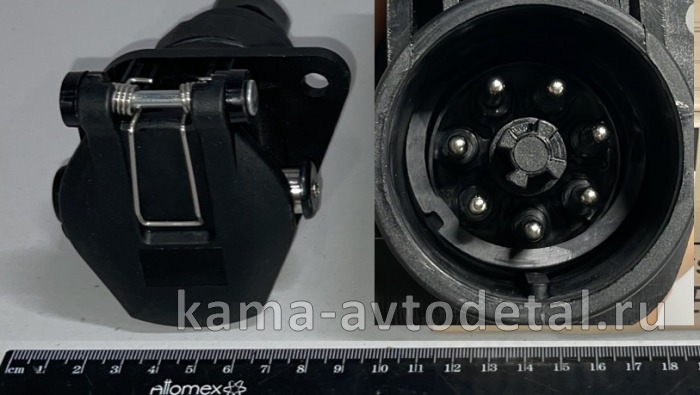 электроразьем РОЗЕТКА ЕВРО-"мама" 7 конт. (158-7) 158-7