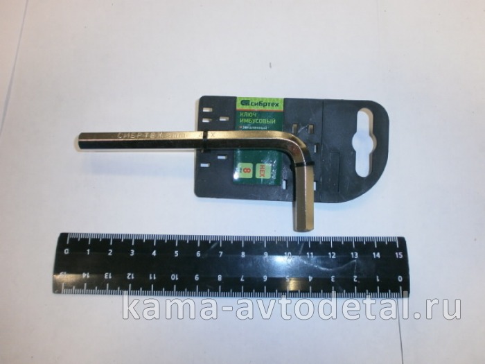 ключ имбусовый HEX, 8 мм., 45 х, (12340/ф76408) 12340