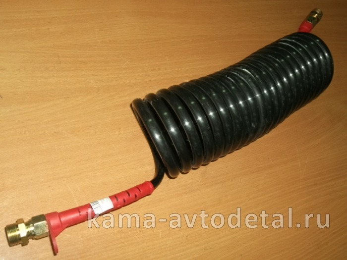 шланг прицепа воздуш. СПИРАЛЬный, М22хМ22, ПОЛИАМИДный (7,5м."упругий":Черный/Желтый/Красный) 1шт шланг прицепа воздуш. СПИРАЛЬный, М22хМ22, ПОЛИАМИДный (7,5м."упругий":Черный/Желтый/Красный) 1шт