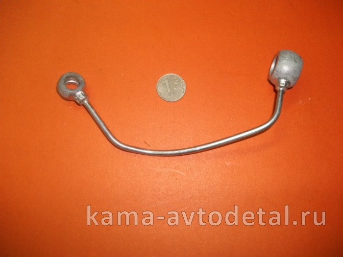 трубка ТНВД-ЭФУ ЕВРО-3 на клапан 740.63-1022826-90 (желез. КРИВАЯ 18см)* 740.63-1022826-90