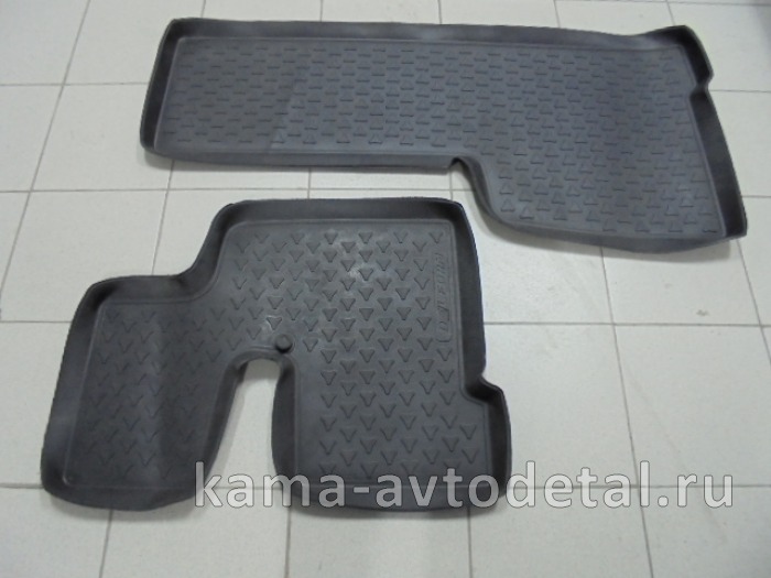 коврики на а/м КамА ЕВРО к-т из 2ух полиуретан 10021