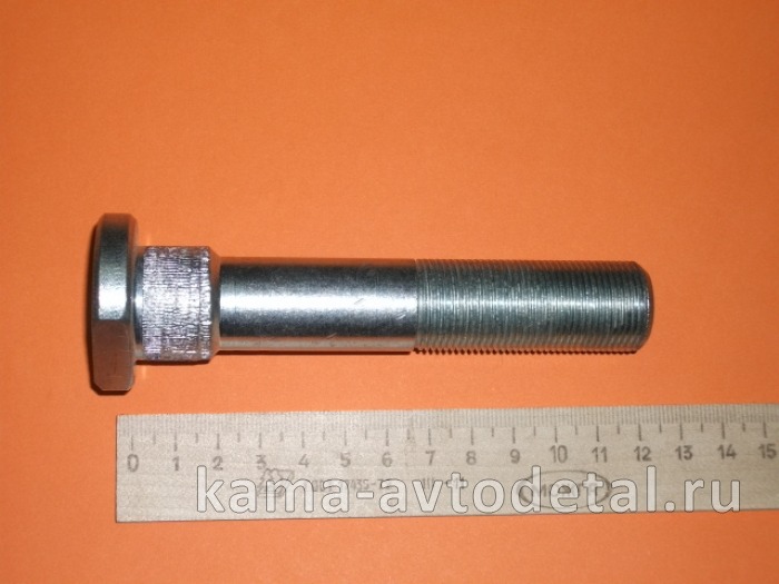 шпилька колеса М22х120 МАДАРА-эконом (белая с шлицами) 