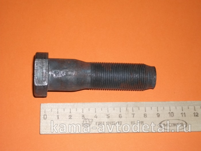 шпилька колеса М22х 85 Черная БЕЗ шлицов (передняя 53205-3103071) завод (п27)(У76) 356-7199120 356-7199120