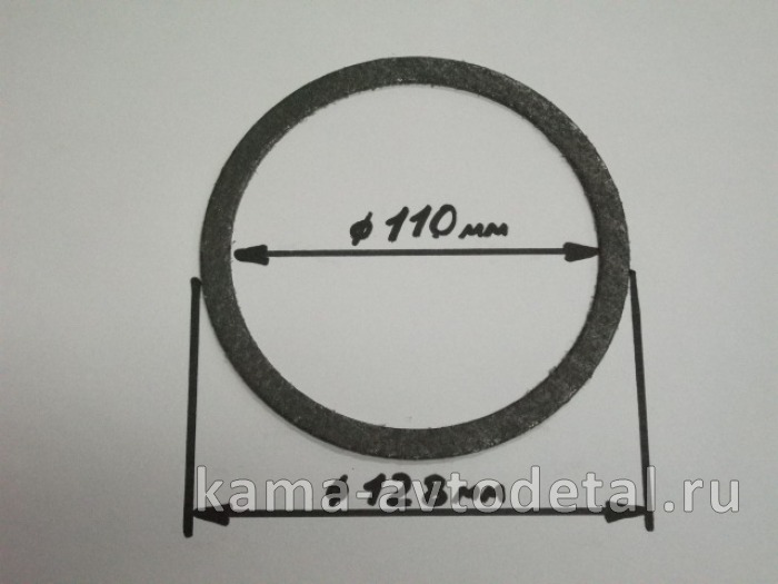 прокладка глушителя круглая 110х128 (металлоасбест) 7403.1118178 7403.1118178
