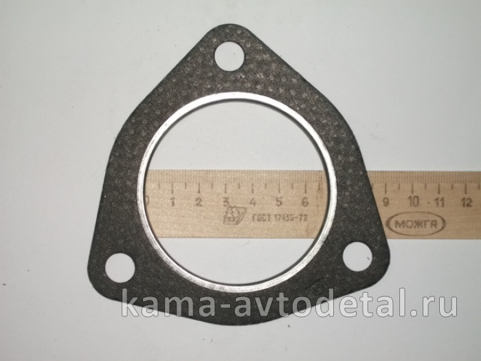 прокладка глушителя МАЗ (металлорукава, Д70мм) 238НБ-1008054 (металоазбест с кольцом,средняя) 238НБ-1008054