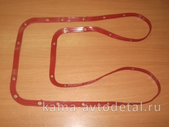 прокладка поддона ЕВРО цельная (красная/синяя) СИЛИКОНОВАЯ 740.30-1009040 740.30-1009040