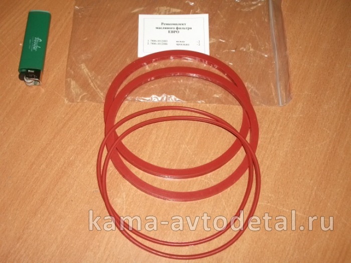 р/к масляного фильтра ЕВРО красный СИЛИКОН (РТИ) 7406.1012000 
