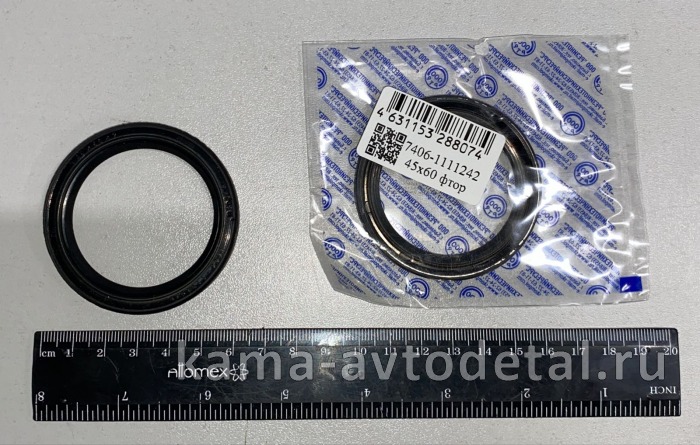 сальник 45х60х7 (фтор) привода ТНВД ЕВРО 7406-1111242 (левое вращ. против часов.) 7406.1111242
