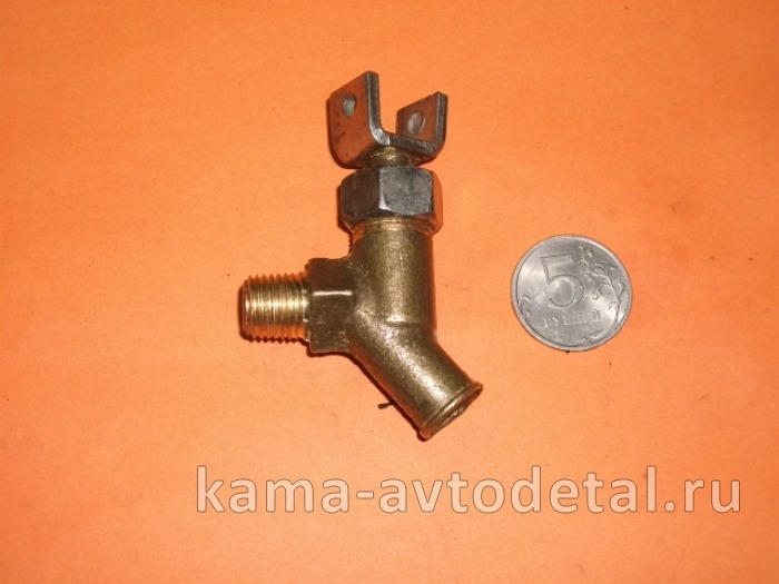 кран слива охл.жидк. с Блока двиг. (ЗАВОД) 5320-1305010 (резьба М14, ручка под спецкрючек)* 5320-1305010