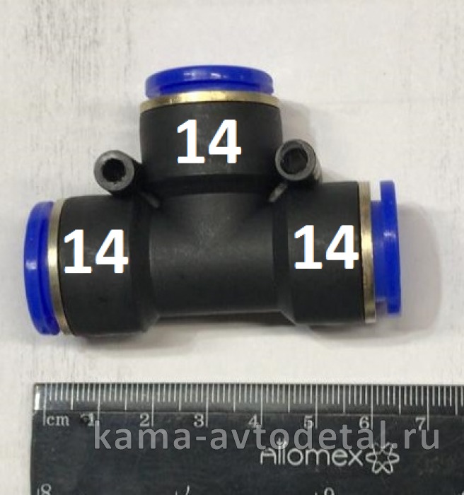 фитинг Пластмасс. Тройник Д14 