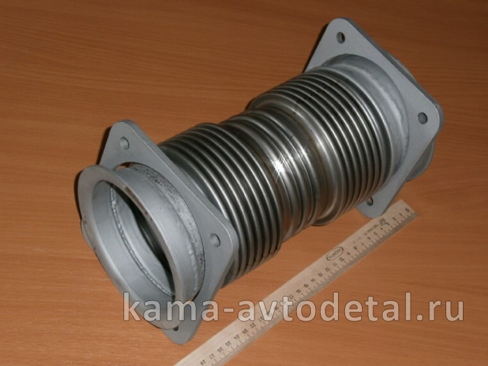 металлорукав КАММИНС с флянцами, БЕЗ "Шара" Д120 (65115-1203012-02/4859.255) М6 65115-1203012